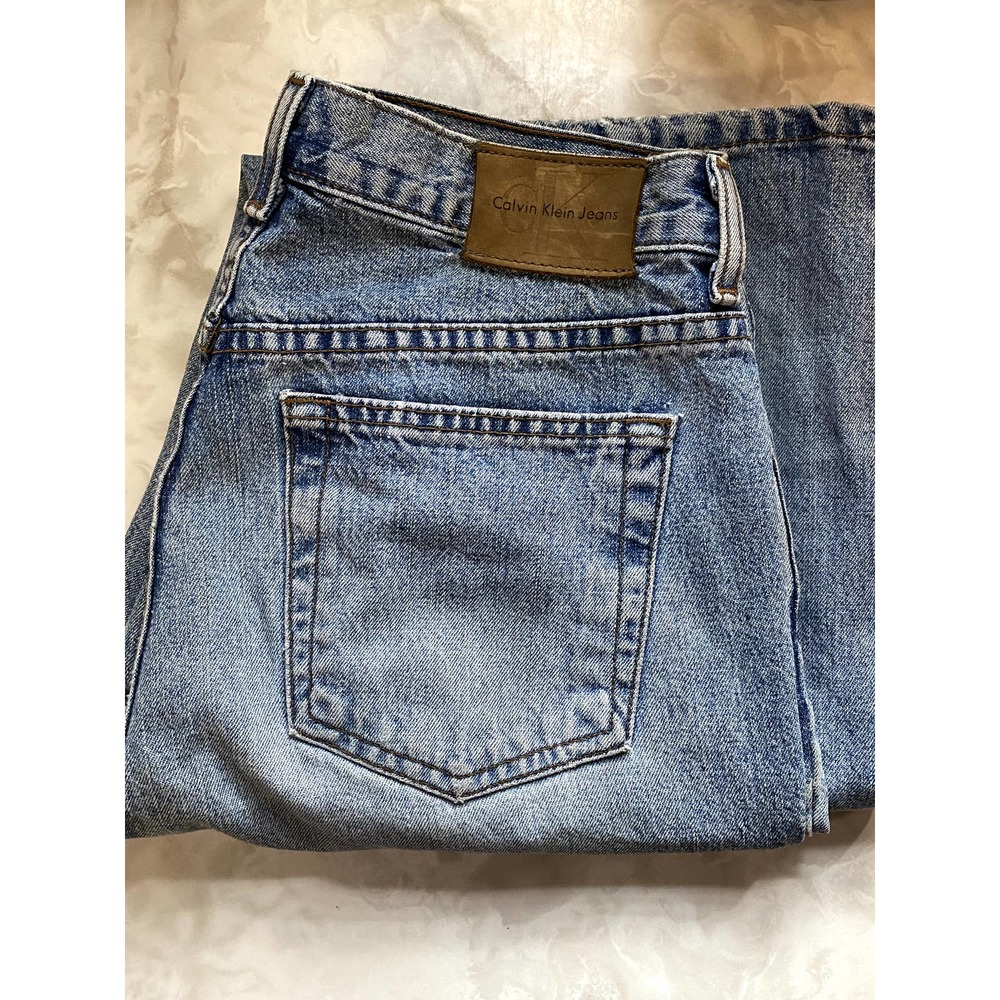 Calvin Klein Blue Sandblast Bootcut Jeans - Picture 4 of 5